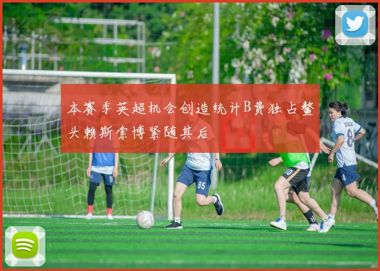 本赛季英超机会创造统计B费独占鳌头赖斯索博紧随其后